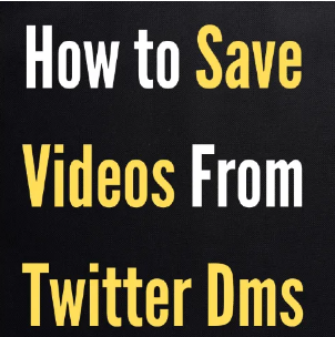 Dm에서 Twitter 비디오를 다운로드하는 방법은 무엇입니까?